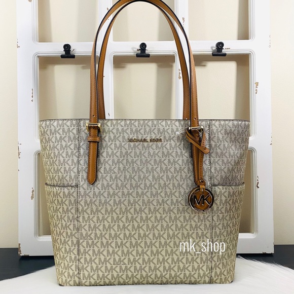 Michael Kors Handbags - MK Signature Logo Large Tote